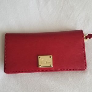 Ralph Lauren - Red Leather Wallet - Excellent Cond